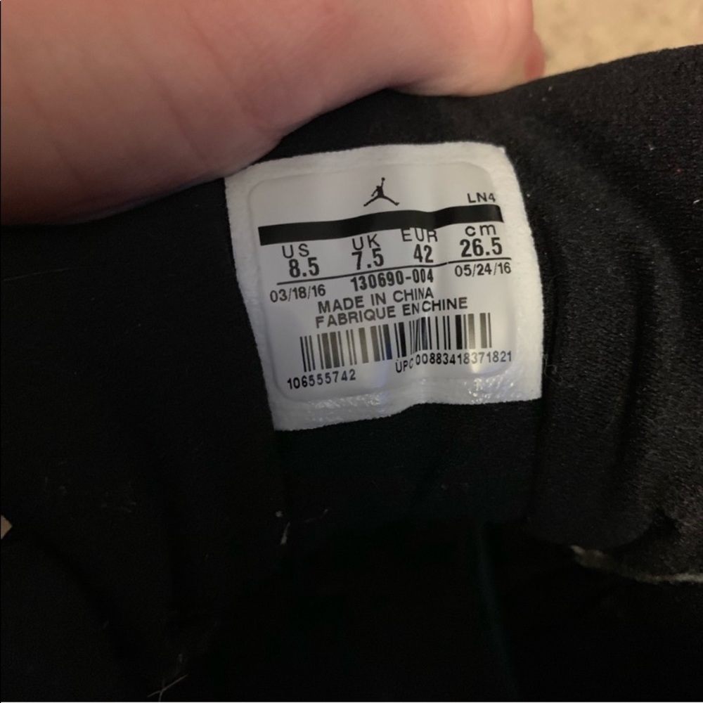 Size 8.5 Jordan 12 nylon